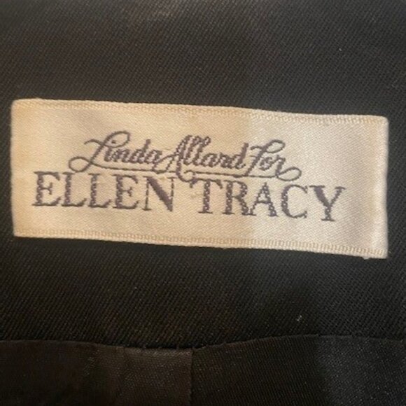Linda Allard for Ellen Tracy Black Blazer – Sz 6P - Picture 7 of 10